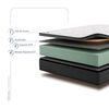 Cama Europea Drimkip King Funcional + Respaldo Rombos King