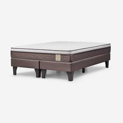 Cama Europea Rosen Base Dividida 2 Plazas New Style 4 Plus