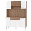 Mueble de Cocina Vekkahome Emi 1 Cajón 7 Puertas Café
