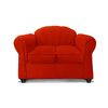Juego de Living Elegant Detail Marsella Sof&aacute; 2 Cuerpos + Dos Sillones 1 Cuerpo Rojo