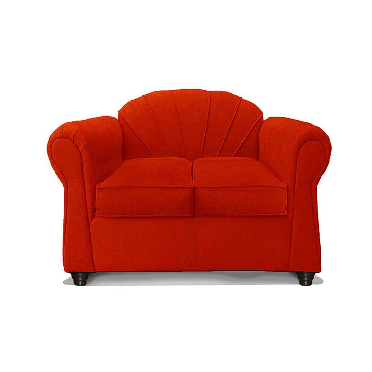 Juego de Living Elegant Detail Marsella Sof&aacute; 2 Cuerpos + Dos Sillones 1 Cuerpo Rojo