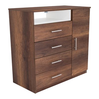 Imagen 1 del producto Cómoda TuHome Perú 4 Cajones Caramelo y Blanco