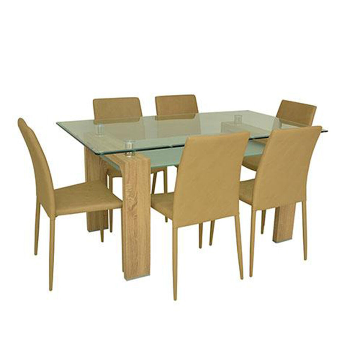 Juego de Comedor Universal Market Omega 6 Sillas