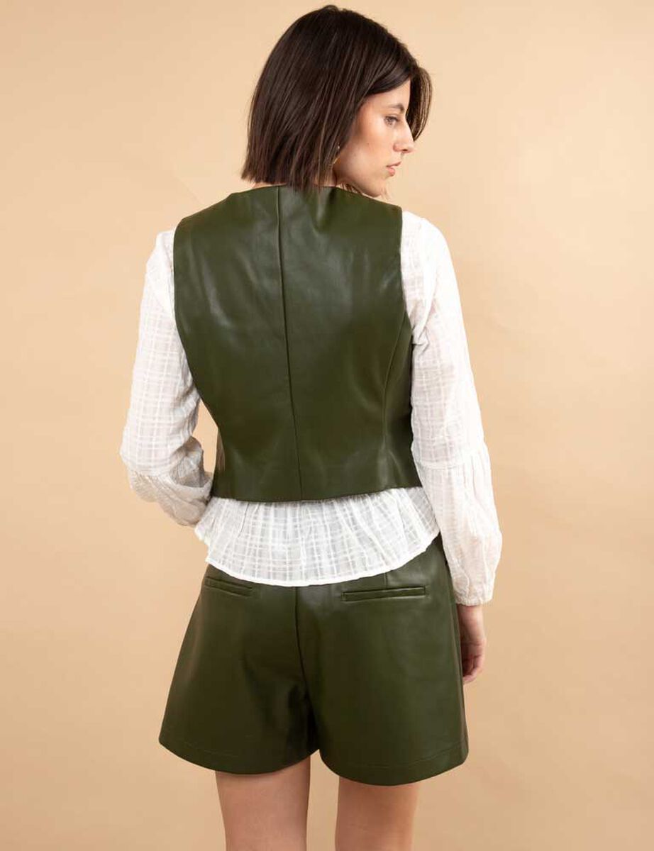 Blazer Gillete Ecocuero Mujer Zibel
