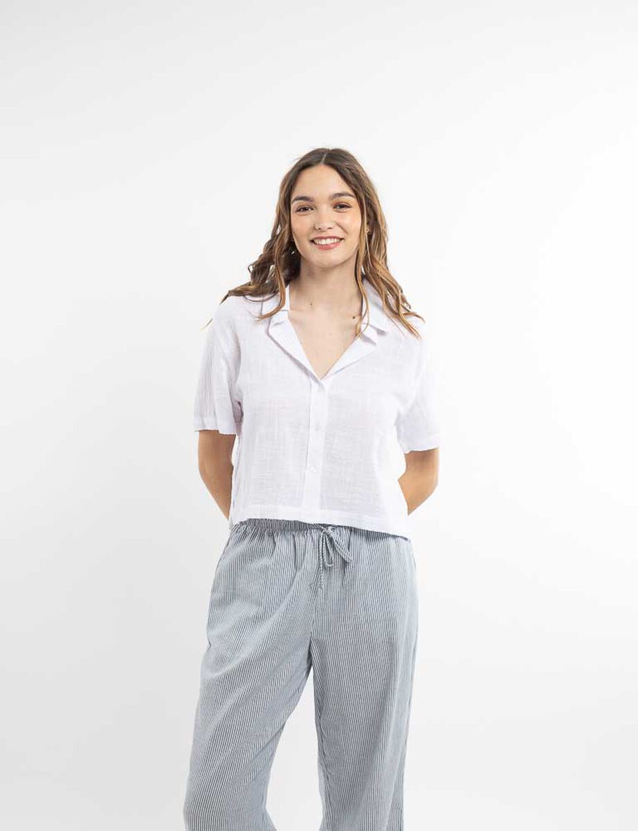 Blusa Algod&oacute;n Manga Corta Mujer Icono