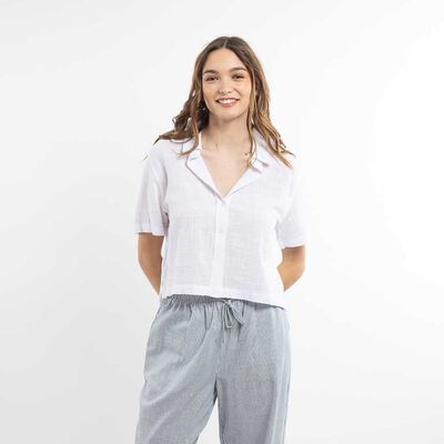 Blusa Algod&oacute;n Manga Corta Mujer Icono