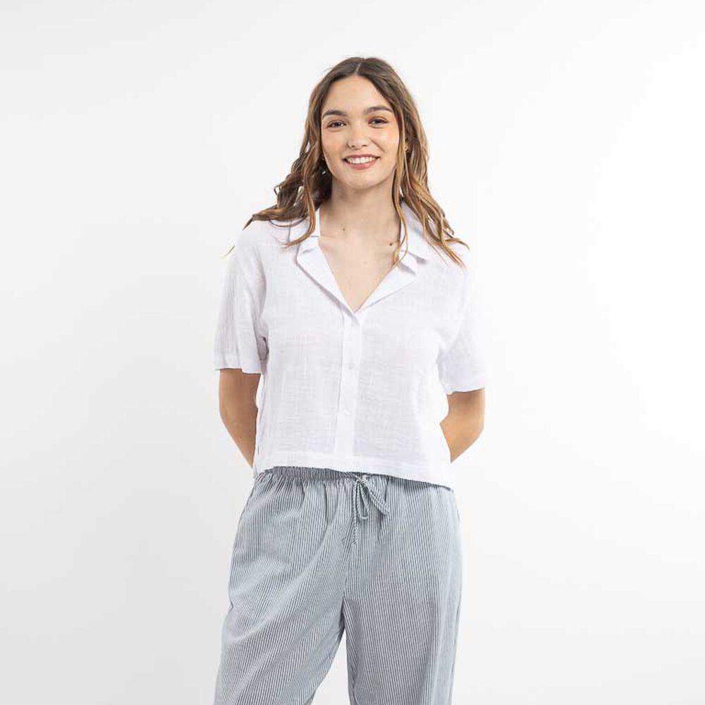 Blusa Algodón Manga Corta Mujer Icono