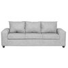 Juego de Living Innovamuebles Kahlo Sofá 3 Cuerpos + Dos Pouf 1 Cuerpo Gris