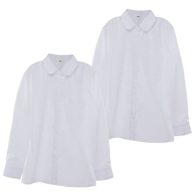 Pack 2 Blusa Escolar Niña Talla 10 y 12 Crescendo