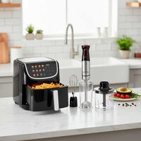 Combo Freidora de aire Kioto Sakai 8 lts. + Multimixer Kioto Iwaki 700 ml.
