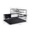 Secaplatos Escurridor 2 Niveles Acero Inoxidable Simplit Negro