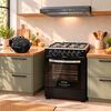 Combo Cocina a Gas Sindelen 4 Platos CH-600NG + Campana Sindelen CA-606NG + Horno para Pizza Kioto Osaka
