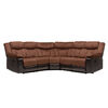 Sofá Seccional Daniels  Reclinable Pu Choco