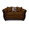 Juego de Living Elegant Detail Girona Sofá 3 Cuerpos + Sofá 2 Cuerpos + Sillón 1 Cuerpo Café