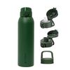 Botella T&eacute;rmica Agua Lhotse Acero Inox 3 Tapas HydroCore 1Lt Verde