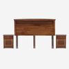 Cama Europea Rosen Base Dividida King Indie + Respaldo + 2 Veladores Veneto