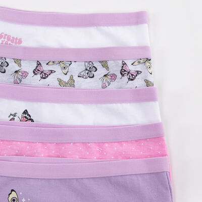 Imagen 2 del producto Pack 5 Calzón Pantaleta de Algodón Niña Chess Blanco, Café, Gris