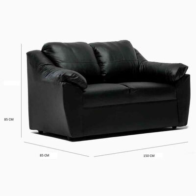 Imagen 2 del producto Sofá Cabsur Genova 2 Cuerpos Negro