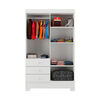 Closet Di Poretti Design Ciranda 3 Cajones 4 Puertas Blanco
