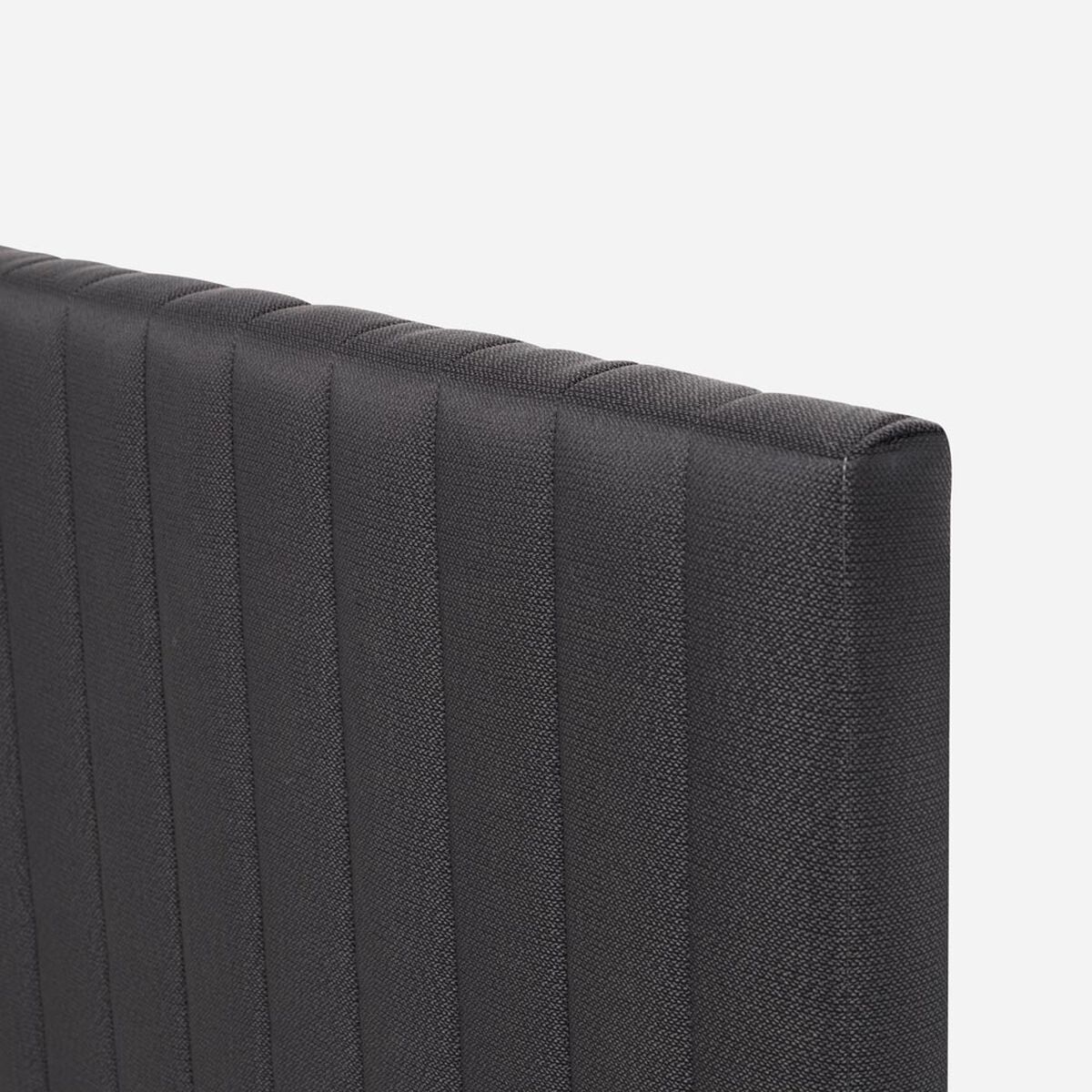 Cama Europea Rosen 1,5 Plazas New Style 6 + Respaldo Grafito