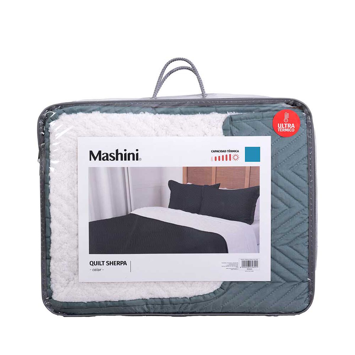 Quilt Mashini 2 Plazas Liso Verde