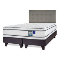 Cama Europea Flex 2 Plazas Majesty + 1 Respaldo