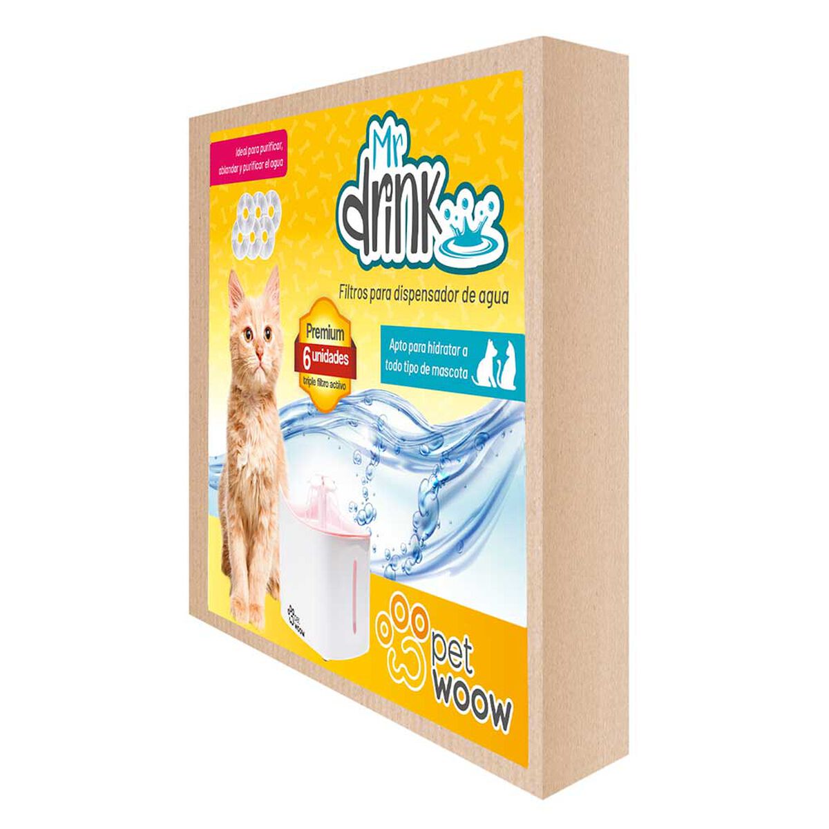 Filtro para Dispensador de Agua PetWoow Blanco