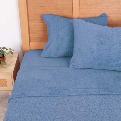 Imagen 1 del producto Juego de Sábanas Mashini 2 Plazas Liso Azul