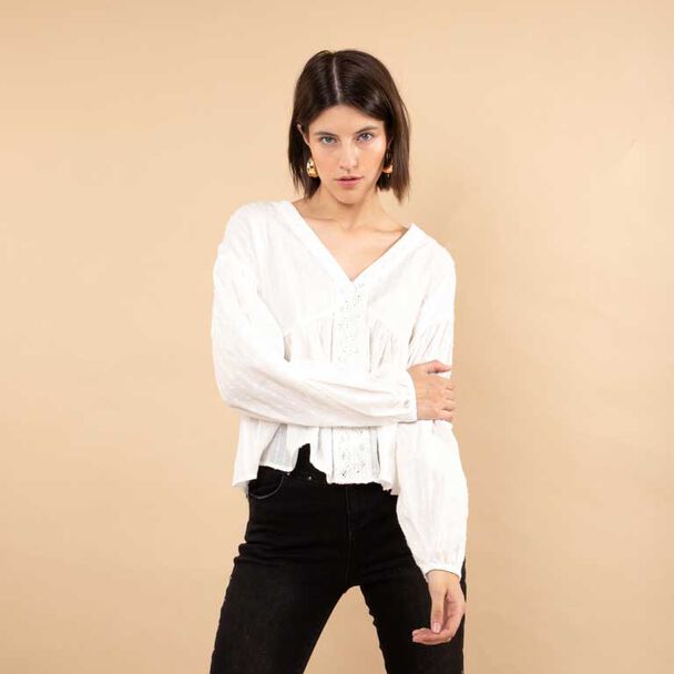 Blusa Manga Larga Mujer Zibel