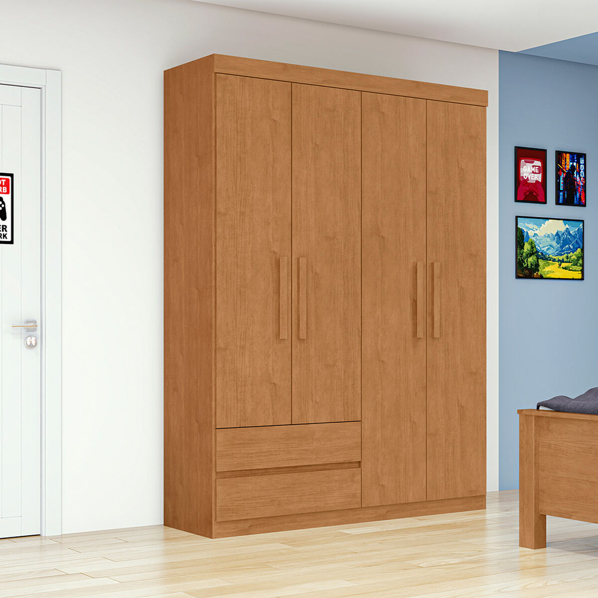 Closet Di Poretti Design Zeus 2 Cajones 4 Puertas Caf&eacute;