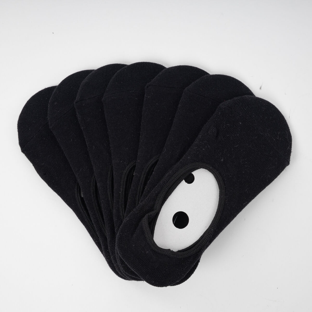 Pack 7 Calcetines Invisible Negro Icono