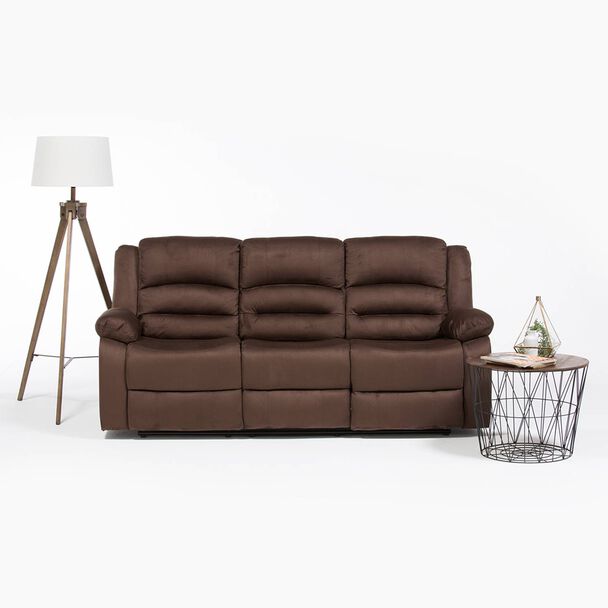 Sofá Daniels FG98060S ELE  3 Cuerpos Café