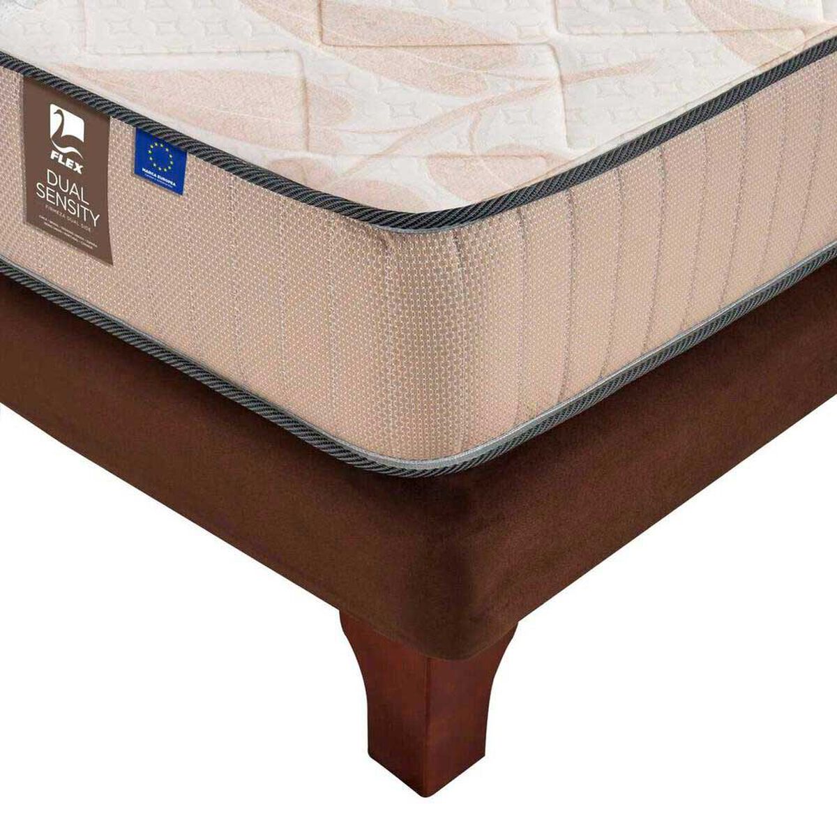 Cama Europea Flex 1,5 Plazas Dual Sensity