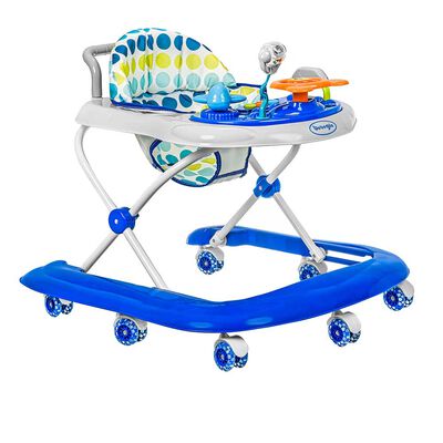 Andador Caminador con Bluetooth Azul Bebeglo