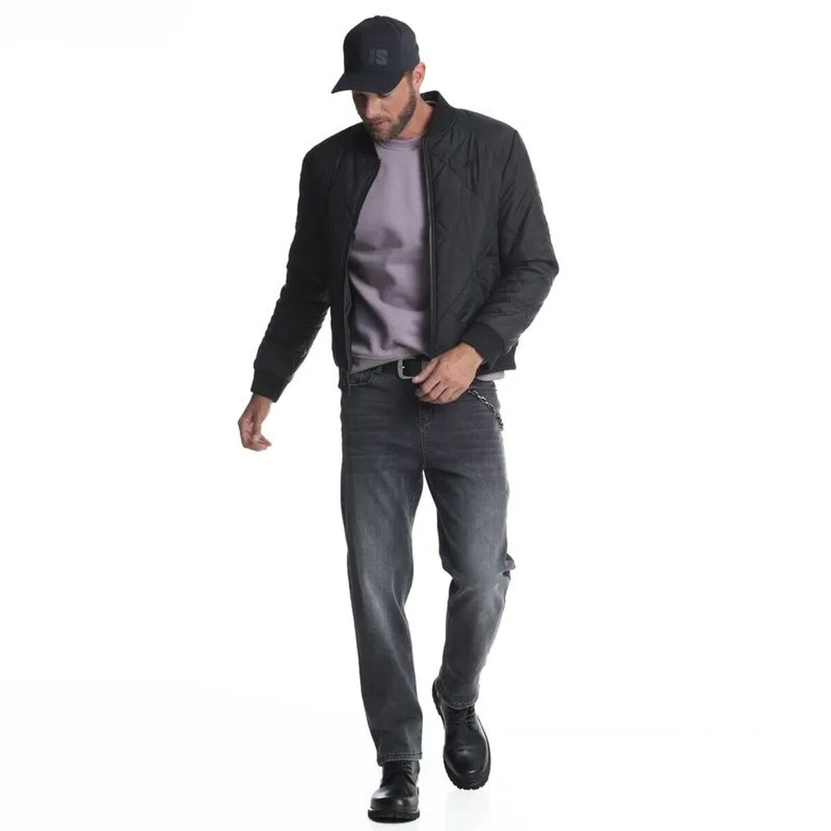Chaqueta Bomber Diamond Quilt Hombre Ellus