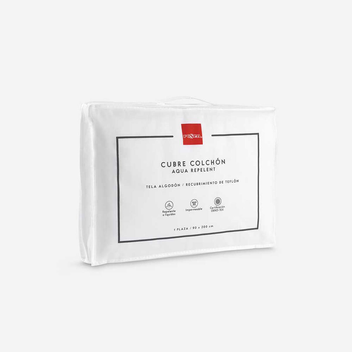 Cubrecolchón Rosen Aqua Repelent 1 Plaza Blanco