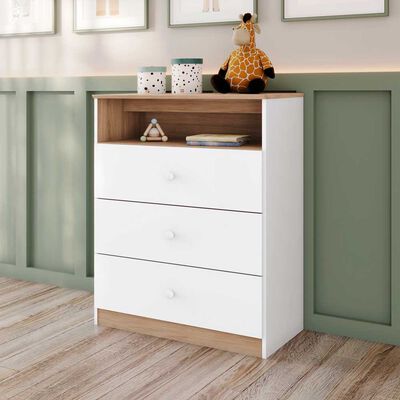 Imagen 2 del producto Cómoda Home Mobili Palma 3 Cajones Blanco