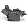 Sof&aacute; Reclinable Daniels Tradicional Norman 2 Cuerpos Gris Elephant