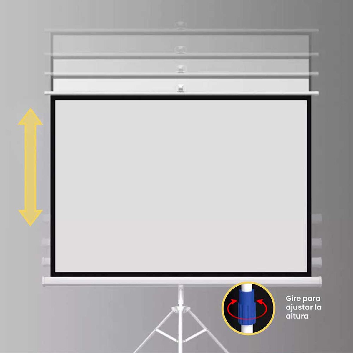 Proyector Portatil Smart Orion 12000lm + Telon 80" LEVO