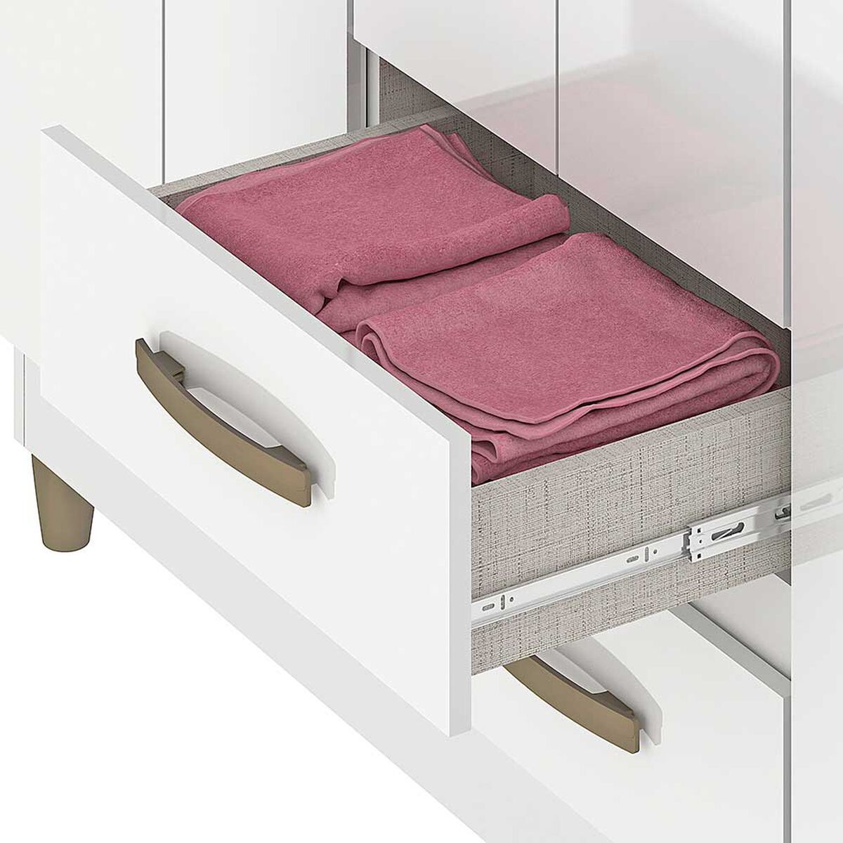 Cl&oacute;set Vekkahome Coimbra 6 Puertas 2 Cajones Blanco