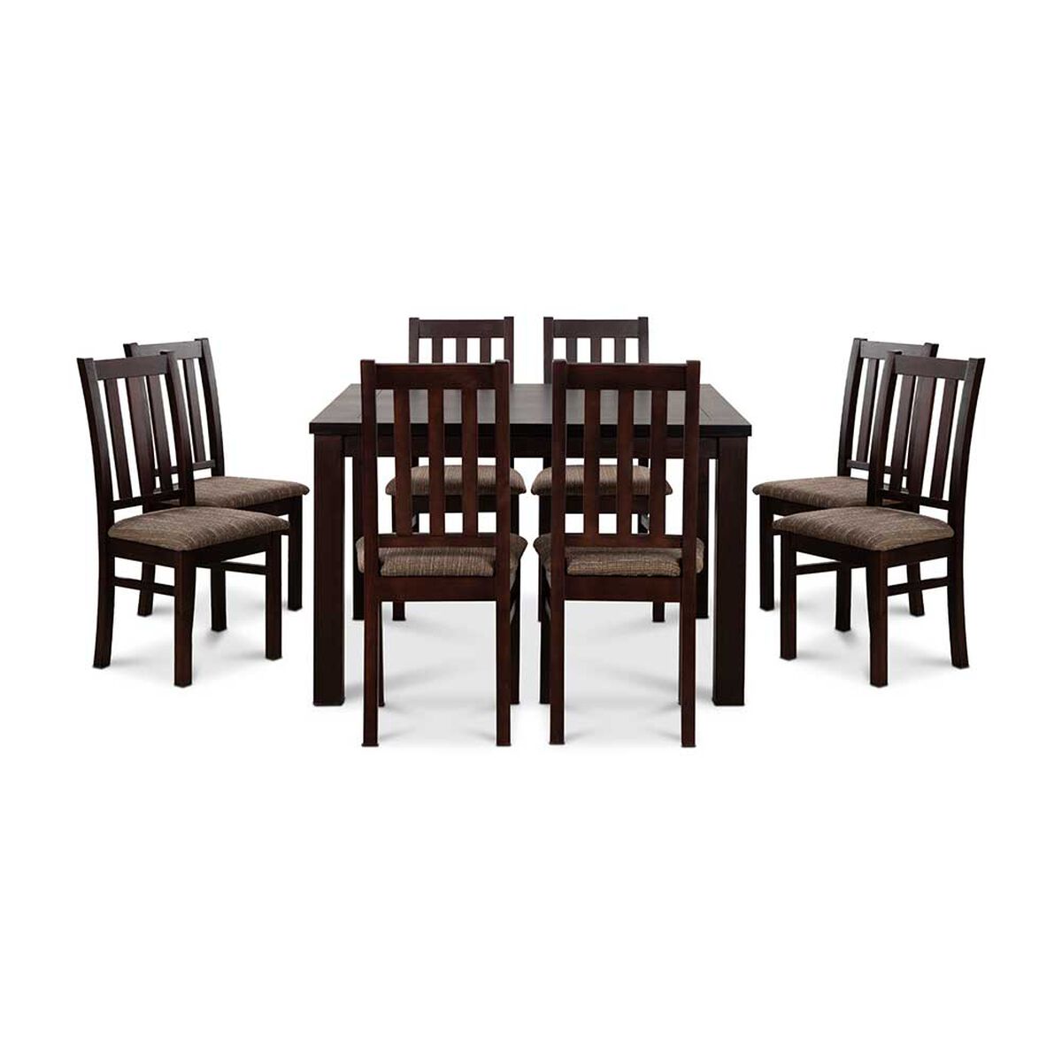Juego de Comedor CIC Ñuble Chocolate 8 Sillas