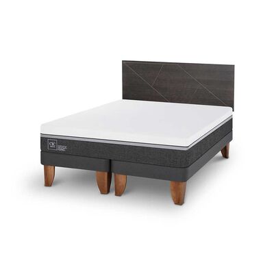 Imagen 2 del producto Cama Europea CIC Base Normal King Ortopedic Advance + Respaldo Villarrica
