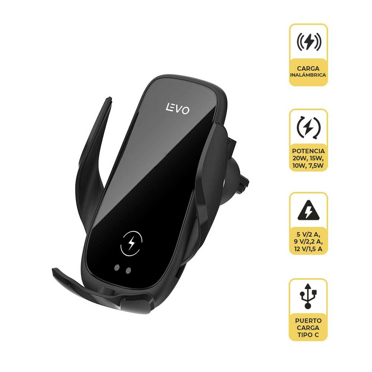 Cargador Inalámbrico para Auto Levo V01