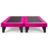 Base Europea Dividida Muebles Cid 2 Plazas Felpa Fucsia