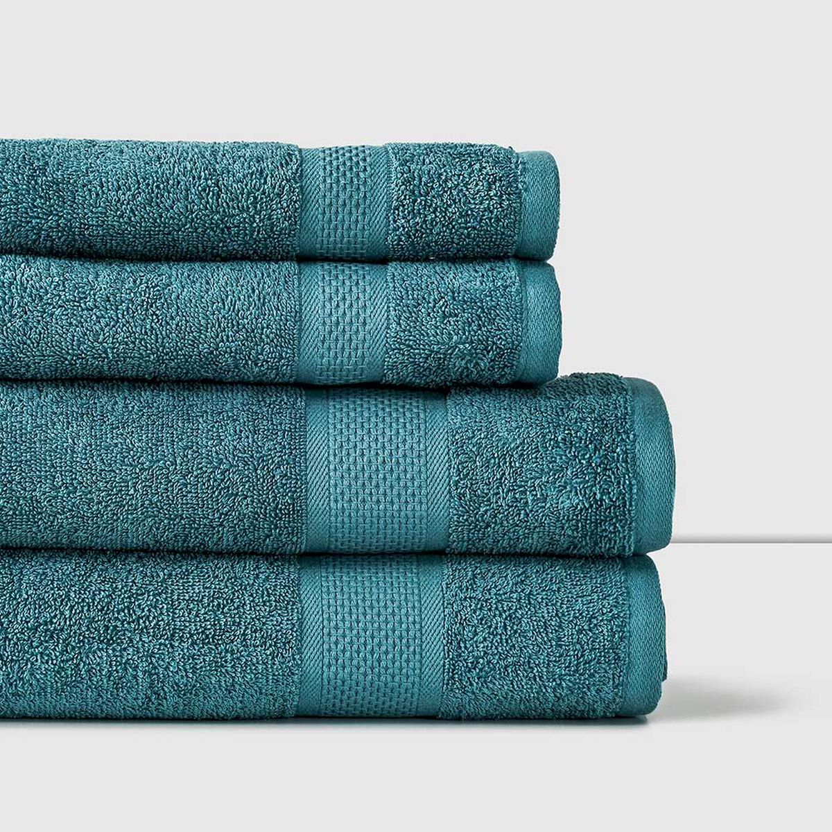 Set 4 Toallas American Family Turquesa