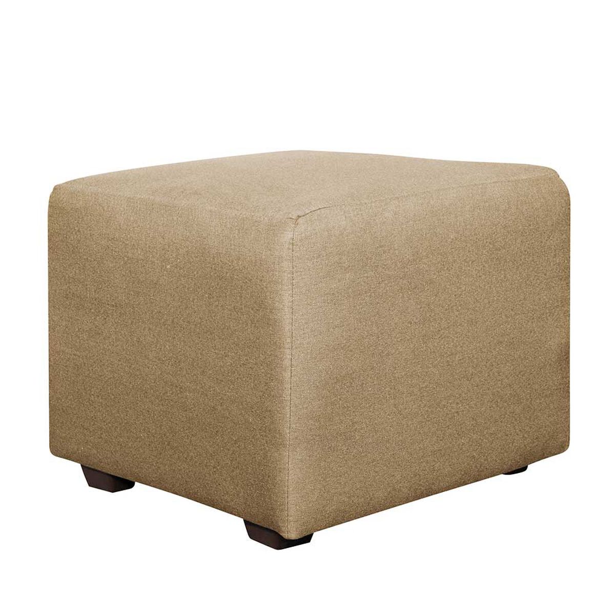 Juego de Living Diseño A&M Home Loreto Sofá 3 Cuerpos + 2 Pouf 1 Cuerpo  Beige