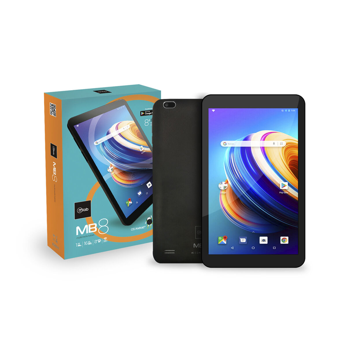 Tablet Mlab MB8 Quad Core 1GB 16GB 8” Negra 