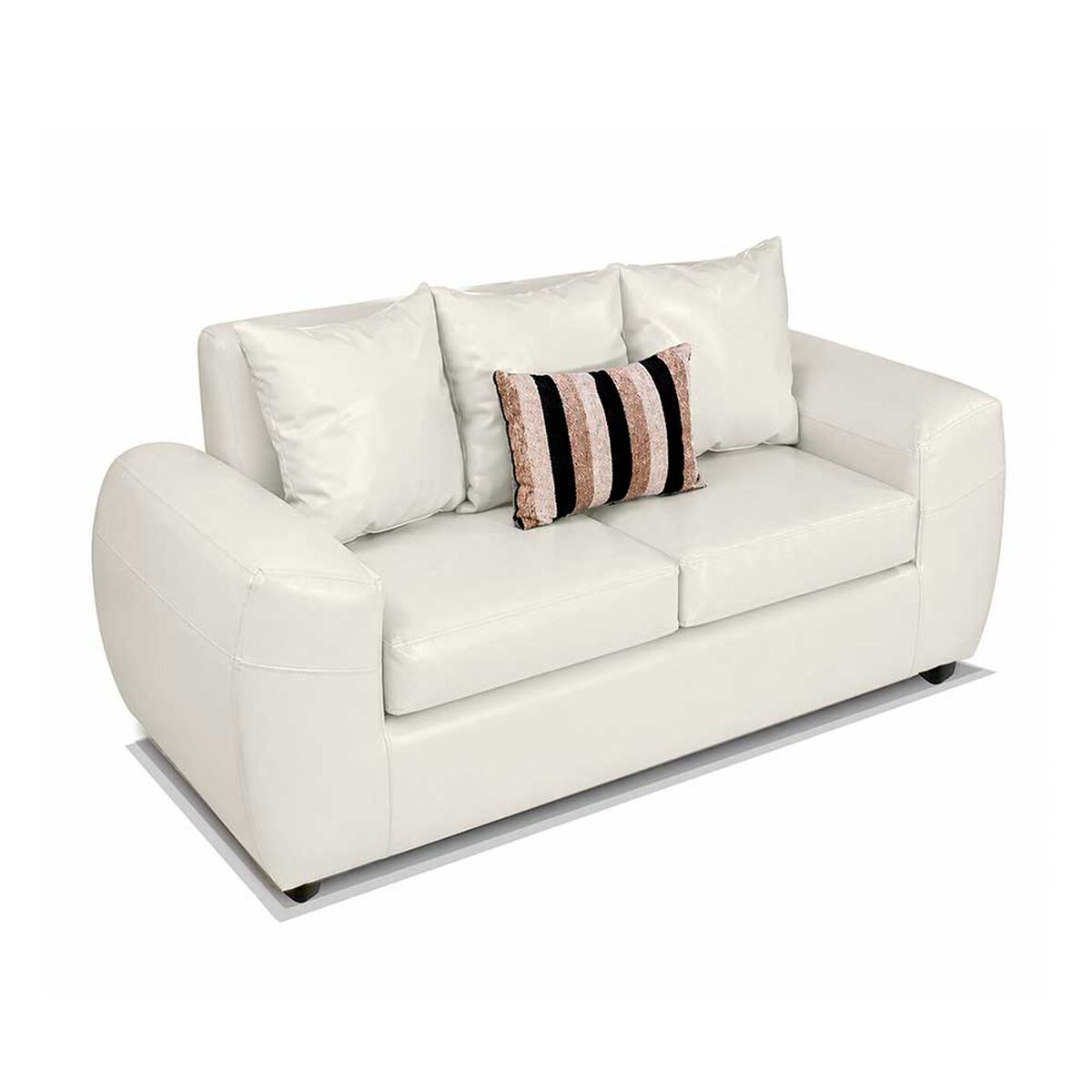 Sof&aacute; Elegant Detail New Houston 2 Cuerpos Blanco