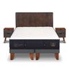 Cama Europea CIC Base Dividida King Súper Premium + Respaldo + Veladores