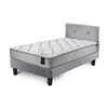 Cama Europea Latam Home 1,5 Plazas Cannon Gris